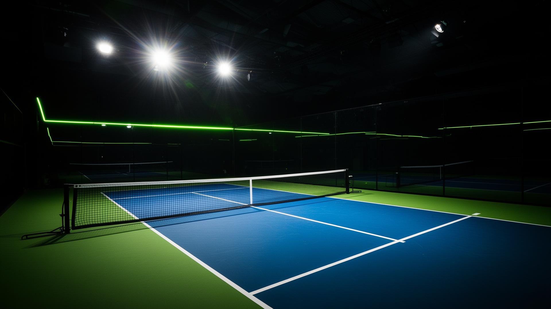 Indoor pickleball court at STG929